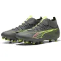 Puma ULTRA 5 MATCH+ FG/AG Football Boots Unisex, Shoes, Matte Aged Silver/Yellow Alert/Aged Silver, 42