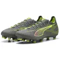 Puma ULTRA 5 PRO FG/AG Football Boots Unisex, Shoes, Matte Aged Silver/Yellow Alert/Sun Struck, 43