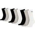 Puma Crew Socks Unisex (9-Pack), Clothing, White/Grey/Black, 39-42