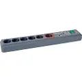 Brennenstuhl Secure-Tec - Overspenningsavleder - 3500 watt - utgangskontakter: 6 - antrasitt