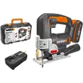 WORX WX543, Øverste håndtag, Sort, Orange, Batteri, 18 V