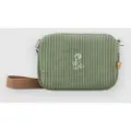 Ementa SB Fluffy Ikon Cord Skulderveske grønn