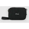 Ementa SB Fluffy Signature Cord Skulderveske svart