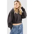 Shaka Wear Garment Dye Cropped Hettegenser grå