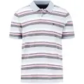 FYNCH-HATTON 2-tone Multicoloured Stripe Kortermet Poloskjorte