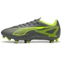 Puma ULTRA 5 PLAY FG/AG Football Boots Unisex, Shoes, Matte Aged Silver/Yellow Alert/Aged Silver, 47