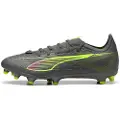 Puma ULTRA 5 MATCH FG/AG Football Boots Unisex, Shoes, Matte Aged Silver/Yellow Alert/Aged Silver, 42