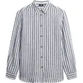 Superdry Casual Linen Boyfriend Skjorte Med Lange Ermer