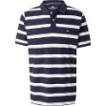 Fynch&Hatton Striped Premium Cotton Kortermet Poloskjorte