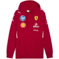 Puma Scuderia Ferrari HP 2025 Driver Hoodie Men, Clothing, Dark Cherry, XXL