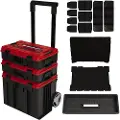 Einhell E-Case Tower, Sort, Rød, Polypropylen (PP), Varmebestandig, Splash resistant, 415 x 273 x 320 mm, 1,01 kg, 450 mm