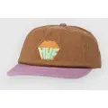 HUF Big Block Washed 6 Panel Cv Caps brun