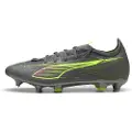 Puma ULTRA 5 MATCH MxSG Football Boots Unisex, Shoes, Matte Aged Silver/Yellow Alert/Aged Silver, 44