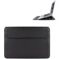 Devia 15,4'' laptopveske i syntetisk skinn med stativ - Svart
