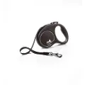 Flexi Black Design S bånd 5 m, 15 kg, sort