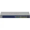 Netgear Smart GS728TXUP - V3 - switch - L3 Lite - smart - 24 x 10/100/1000 (PoE++) + 4 x 10 Gigabit SFP+ - stasjonær, rackmonterbar - PoE++