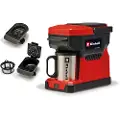 Einhell TE-CF 18 Li-Solo, Kaffebrygger (drypp), 0,24 l, Kaffe pute, Sort, Rød - SOLO