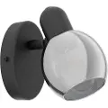 Eglo Pollica, Overflateegnet, E27, 1 ampuller, LED, 220-240 V, Sort, Gjennomsiktig