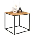 House Nordic House NordicSidebord Vita. Bordplate av eik med svart rammeBrunSofabordFra Homeroom