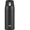 EMSA isolert drikkeflaske LIGHT MUG, 0,4 liter, sort 100% lekkasjesikker, slank og lett form, kun 193 g, - 1 stk (N2151700)