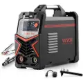 Vevor TIG-sveiser, 140A 4-i-1-sveisemaskin (stor LED-skjerm) - DC-puls TIG/DC-puls MMA/Lift TIG/MMA (elektrode), elektrisk sveiser med synergisk kontroll IGBT-inverter varmstart