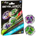 Beyblade X Beat Tyranno 4-70q & Knife Shinobi 4-80hn. Dobbelpakke