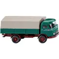 Wiking 043403 H0 Lastbiler model Mercedes Benz LP 321 lastvogn til brikse, opalgrøn
