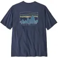 Patagonia 73 Skyline Organic T-skjorte blå