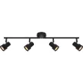 Nordlux NordluxTaklampe Boston 4-skinneSvartSpotlysFra Homeroom