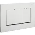 Geberit 115.883.KJ.1, Skylleplate, Hvit, Kromfarget, Geberit, 246 mm, 12 mm, 164 mm