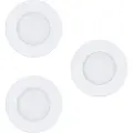 Eglo FUEVA-Z innfelt spot Ø85 mm, hvit, 3-pak