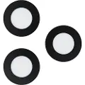 Eglo CONNECT-Z FUEVA-Z indbygningsspot i sort, 3 stk
