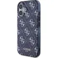 GUESS iPhone 16 IML Denim Effect-deksel - MagSafe-kompatibel - mørkeblå