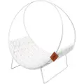 Ebi Flettet Metallseng Hvit 46x34x51cm