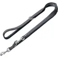 Hunter hundebånd Divo & Maldon, grå - 200 cm lang, 25 mm breit
