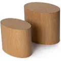 Kalune Design HomitisSidebord sett ElipseBrunSmåbordFra Homeroom