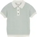 En fant Knit Polo Jadeite