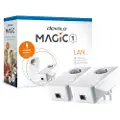 Devolo Magic 1 LAN - Starter Kit - bro - - 1GbE, HomeGrid - veggpluggbar (en pakke 2)