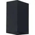Ledvance Endura Classic, firkant, 2 ampuller, GU10, IP44, Sort