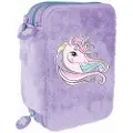 Tinka PENCILCASE TRIPPEL UNICORN LILLA COOL SCHOOL