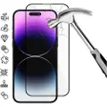 Mtp Products iPhone 16 Pro Max Full Cover Beskyttelsesglass - Svart Kant