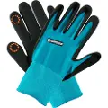 Gardena 11510-20, Hagehansker, Sort, Blå, S, Elastan, Nitril, Polyester