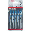 Bosch Special for Alu T 127 D - Stikksagblad - for aluminium, rør, blikk, epoksy, profiles, plast forsterket med glassfiber - 5 deler - T-skaft - lengde: 100 mm