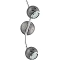 Eglo Bimeda - Lyskaster - LED-pære for søkelys x 2 - GU10 - 3 W (ekvivalent 23 W) - klasse A+ - varmt hvitt lys - 3000 K - krom, nickel-nero