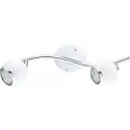 Eglo Bimeda - Lyskaster - LED-pære for søkelys x 2 - GU10 - 3 W (ekvivalent 23 W) - klasse A+ - varmt hvitt lys - 3000 K - hvit, krom