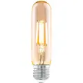 Eglo - LED-filamentlyspære - form: T32 - E27 - 4 W (ekvivalent 26 W) - klasse G - varmt hvitt lys - 2200 K - ravgul