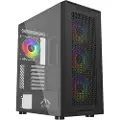 Dutzo C731 Mesh TG ARGB - Kabinett - Miditower - Svart