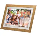 Lippa Frameo Digital Picture Frame 10" - Wooden Frame