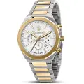 Maserati Stile 45 Mm Chro W/silver Dial Br Ss+yg Klokke