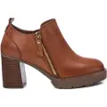 Carmela for woman. 16186103-CAMEL Leather ankle boots 161861 brown (37), 5 to 8 cm, Zip, Casual